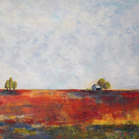 Christine Chin-Fook "On the Horizon" abstract landscape painting Canadian Artist