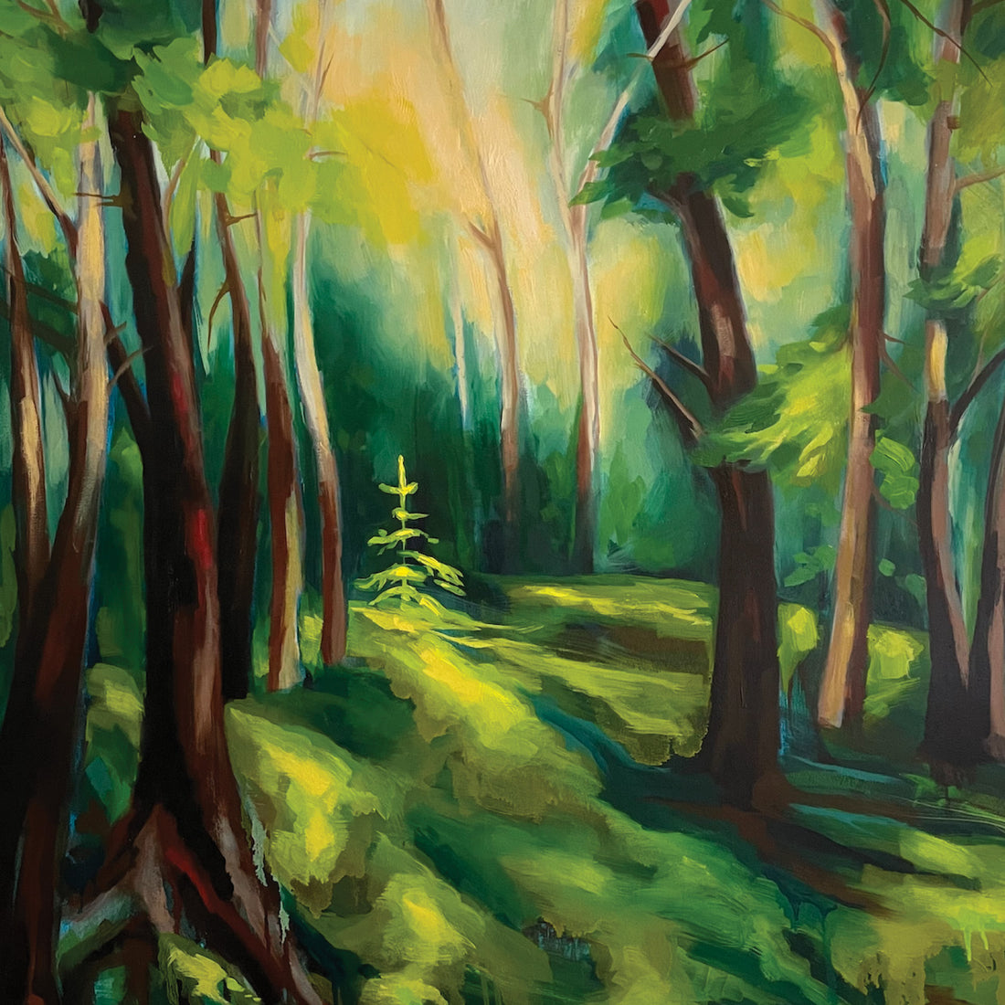 Marta Stares "Tread Lightly" landscape painting Canadian Art 