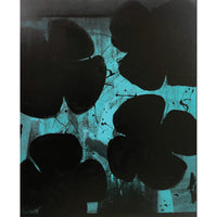 Mahyar Amiri "Black Flower 1" abstract pop art Canadian Artist