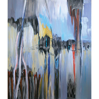 Loretta Kaltenhauser "Back in Black," abstract painting toronto artist