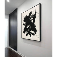 Mahyar Amiri "Black Storm 1" abstract painting Canadian artist