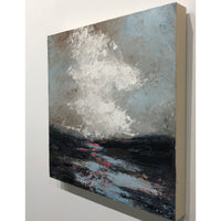 Karen Jeffrey Dusk Abstracted painting clouds