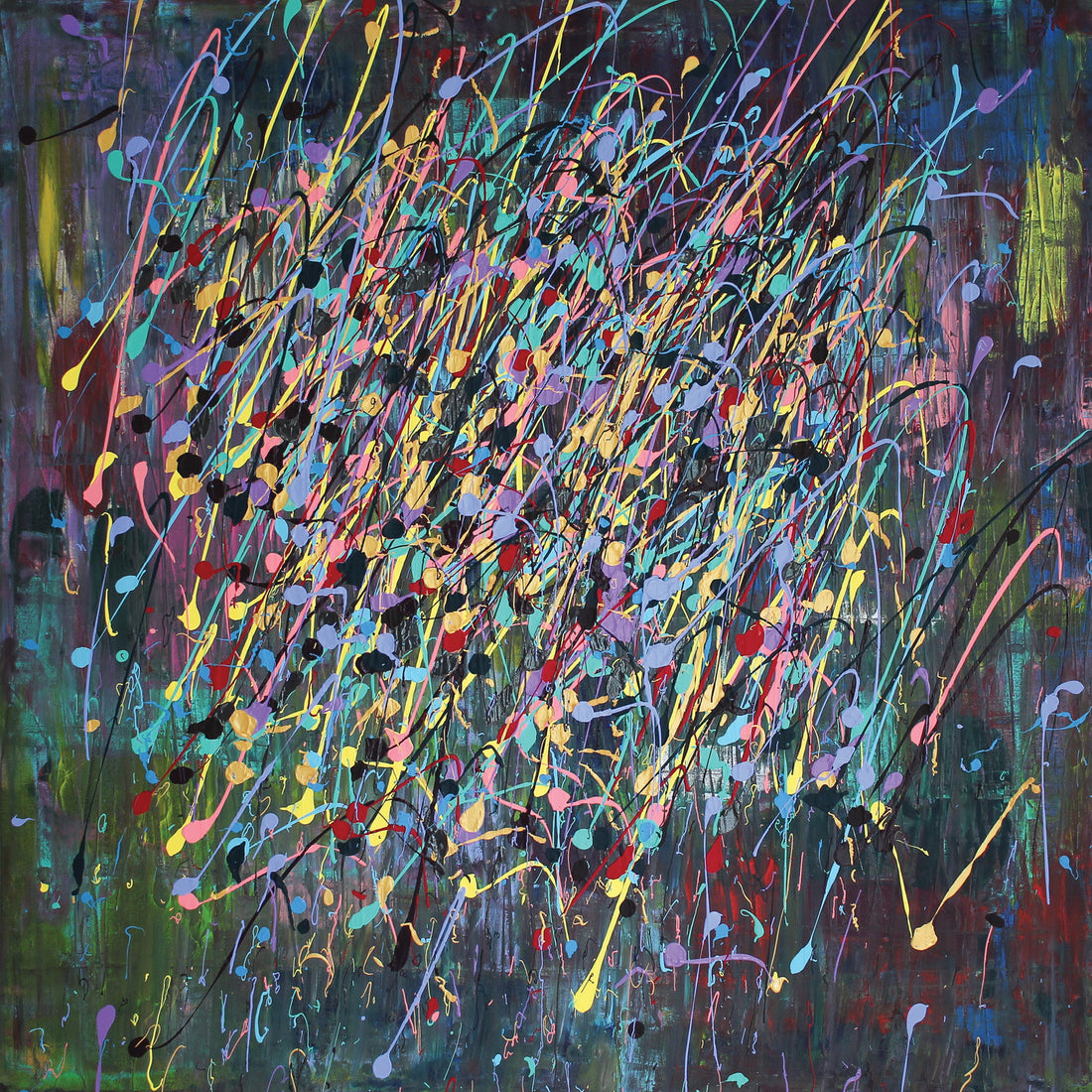 Rob Sirignano "Hubba Bubba" abstract painting Canadian Artist