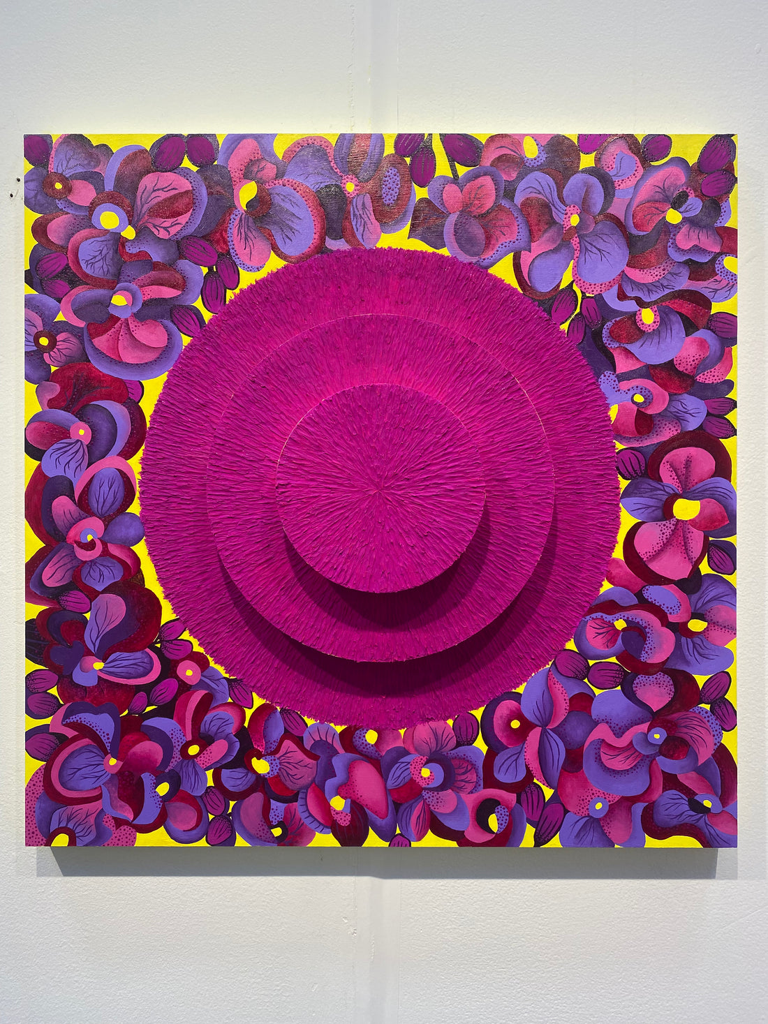 Blooming Purple Orchids, 30" x 30"