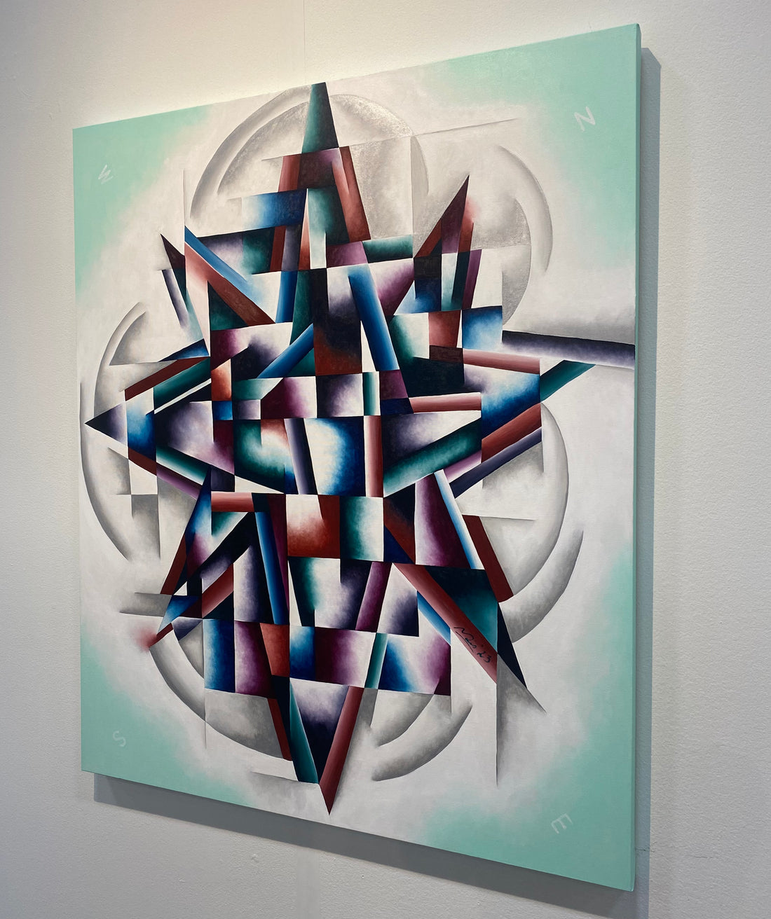 Shattered Moral Compass, 48" x 40"