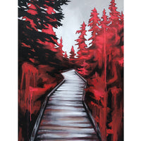 Marta Stares "Pukaskwa Boardwalk" landscape painting Canadian Art