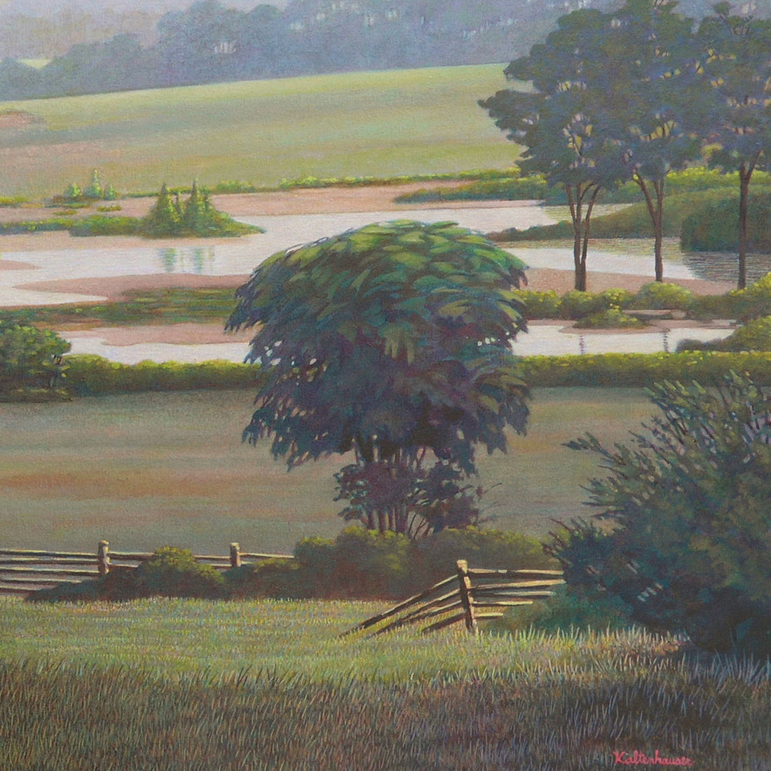 John Kaltenhauser "Pastoral" landscape painting canadian artist