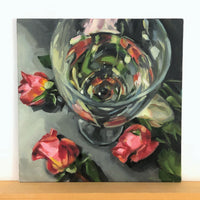 Tamanda Elia "Reflections" floral painting Canadian artist 