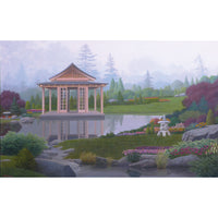 John Kaltenhauser "Teahouse" landscape painting canadian artist