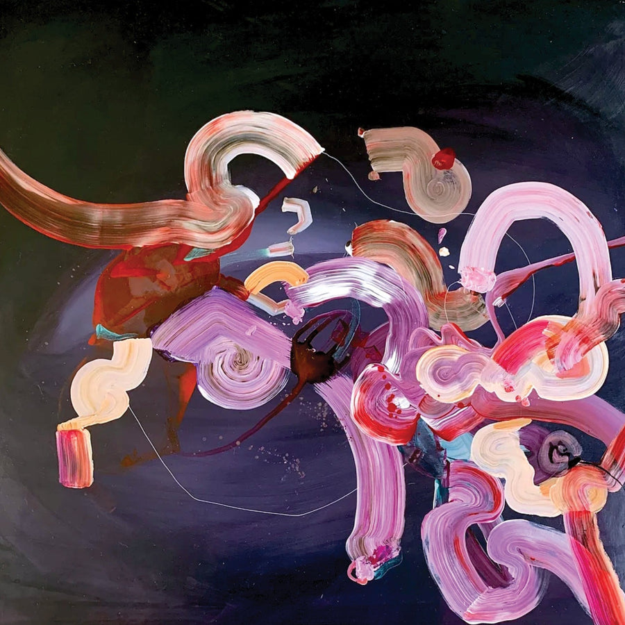 Synnove Seidman "The Thread" abstract painting Canadian Artist