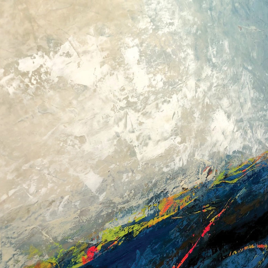 Karen Jeffrey "When the Day is Done" clouds abstract