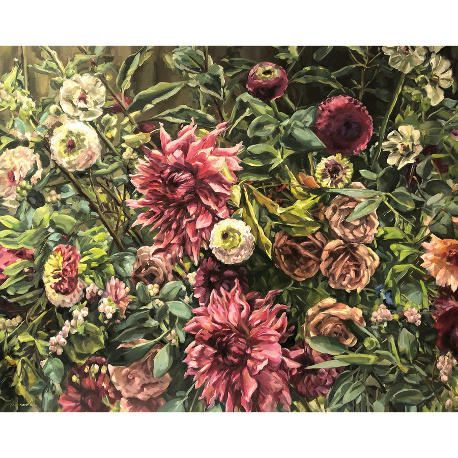 Tamanda Elia "Wonderland" floral painting 