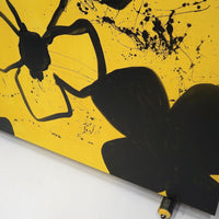 Mahyar Amiri "Black Flower 2" abstract pop art Canadian artist